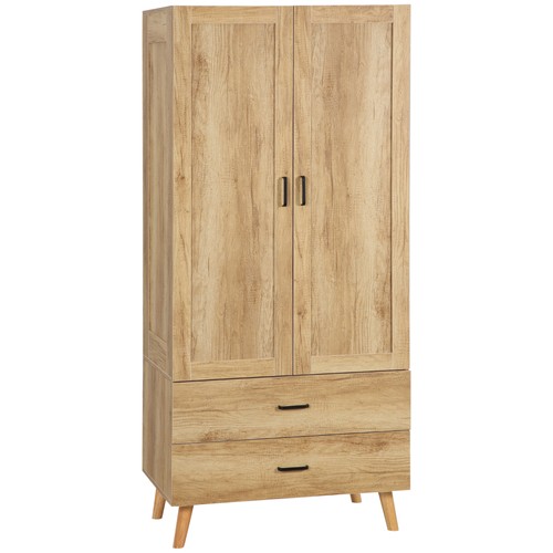 Homcom wardrobe with - 2, drawers