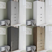 2 Door Modern Wardrobe with 3