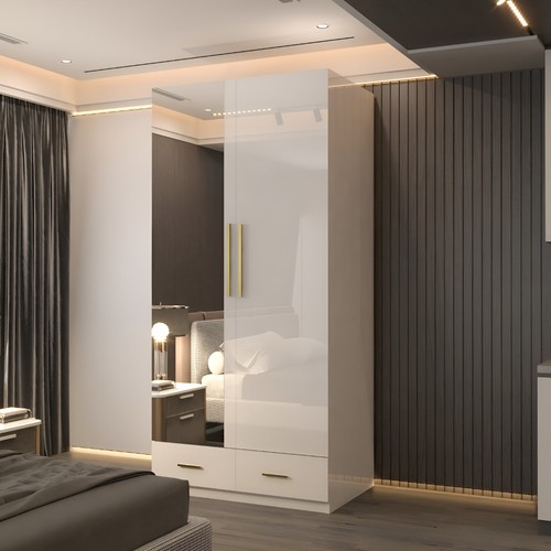 Modern high gloss door - gloss, 2-door