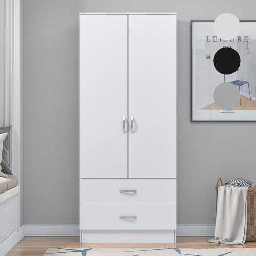 Wooden door wardrobe with - wooden, 2