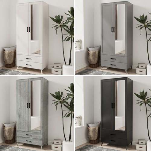 Devon mirror wardrobe door 2 - 2,