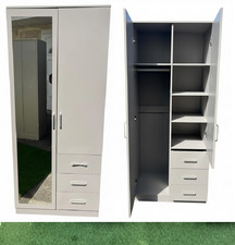 2 Door Mirrored Wardrobe 3