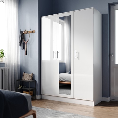 White high gloss door triple - gloss, 3