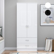 Wooden 2 Door Wardrobe with 2