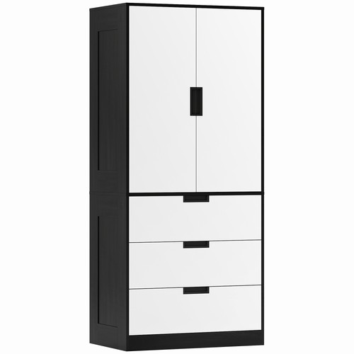 Homcom wardrobe closet - with, 2