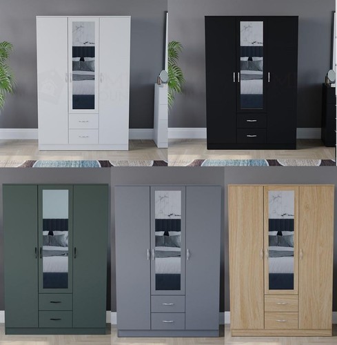 Modern wide wardrobe - modern,