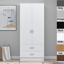 Tall Modern Wooden Wardrobe 2